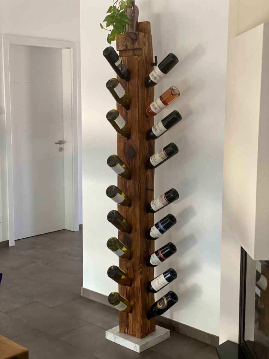 Vertical Timber Wine Rack