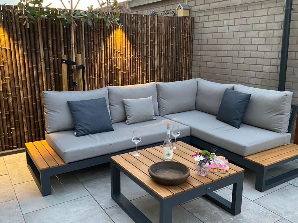 Industrial Corner Patio Lounge Set